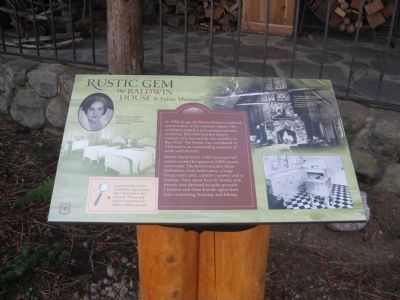 Baldwin House & Tallac Museum Marker image. Click for full size.