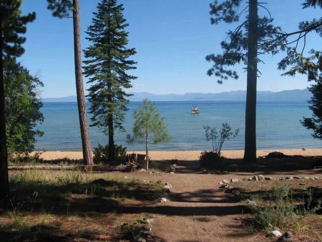 View of Lake Tahoe Seen From the Front Entrance of the Baldwin House image. Click for full size.