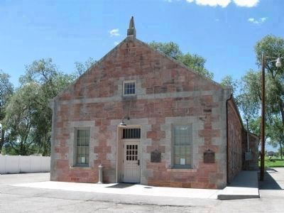 West Jordan Pioneer Church and Marker image. Click for full size.
