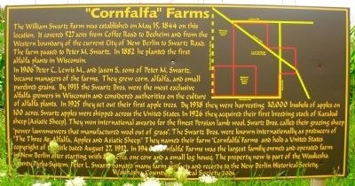 Cornfalfa Farms Marker. Click for full size. Cornfalfa Farms Marker image. Click for full size.
