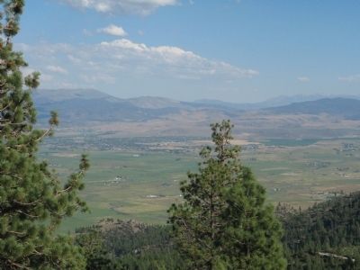 Carson Valley Viewed From the Marker image. Click for full size.