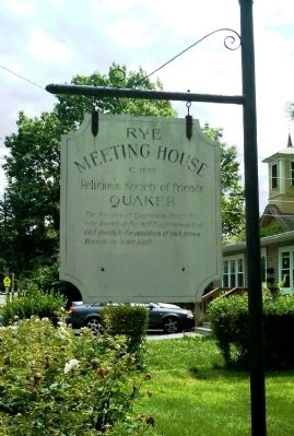 Rye Meeting House Marker image. Click for full size.