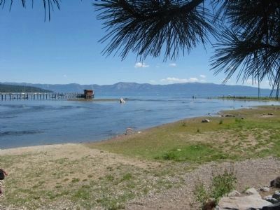 Lake Tahoe and the Truckee River Outlet at Tahoe City image. Click for full size.