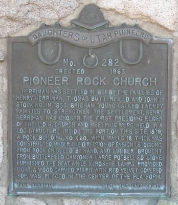 Pioneer Rock Church Marker image. Click for full size.