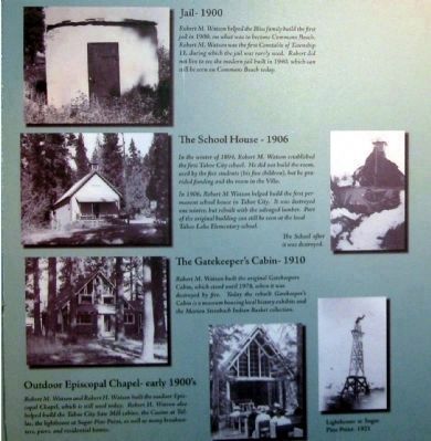 Photo Display at the Watson Cabin Museum image. Click for full size.