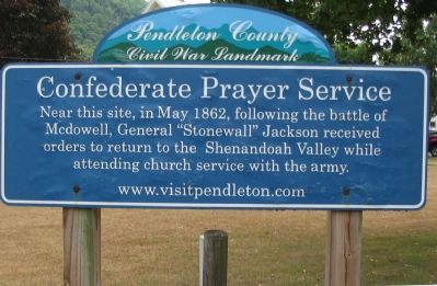 Confederate Prayer Service Marker image. Click for full size.