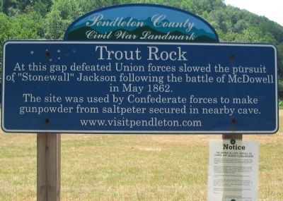Trout Rock Marker image. Click for full size.