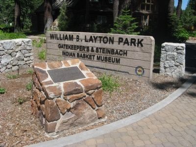William B. Layton Park Marker and Park Entrance Sign image. Click for full size.