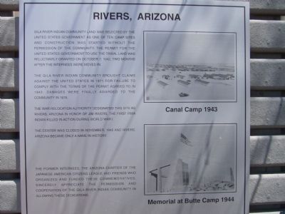 Rivers, Arizona Marker image. Click for full size.