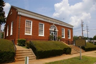 Site of Inn Marker and Monticello Post Office. Click for full size. Site of Inn Marker and Monticello Post Office image. Click for full size.