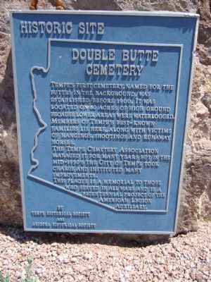 Double Butte Cemetery Marker image. Click for full size.