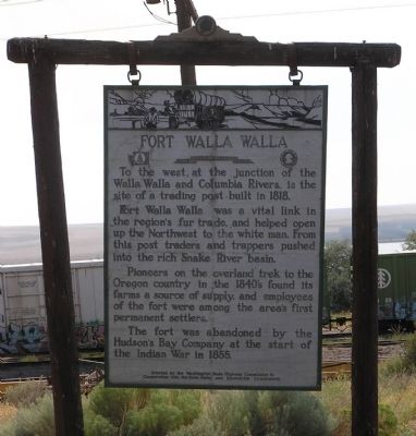 Fort Walla Walla Marker image. Click for full size.