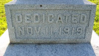 Cadmus War Memorial Dedication image. Click for full size.
