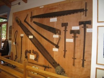 Logging Tools on Display at the Sierra Nevada Logging Museum image. Click for full size.