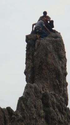 Even closer view of the rock climbers image. Click for full size.