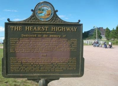 The Hearst Highway Marker image. Click for full size.