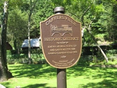 Carversville Marker. Click for full size. Carversville Marker image. Click for full size.