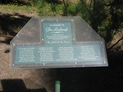 Glen Linebaugh Memorial Plaque image. Click for full size.