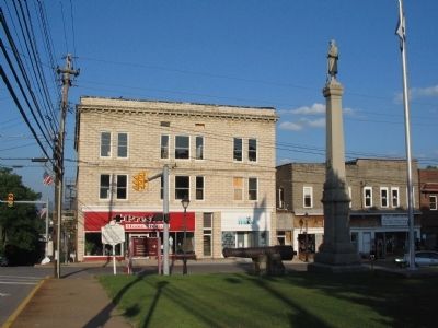 Price's Tavern Marker and Civil War Memorial image. Click for full size.