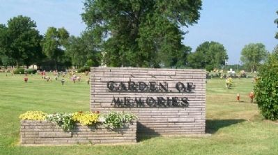 Garden of Memories North Entrance Sign image. Click for full size.