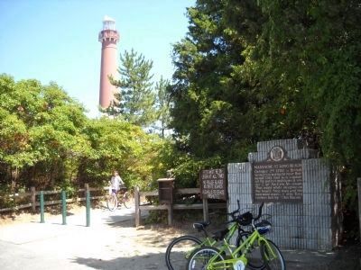 Marker at Barnegat Light. Click for full size. Marker at Barnegat Light image. Click for full size.
