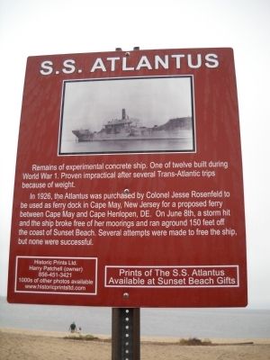 S.S. Atlantus Marker image. Click for full size.