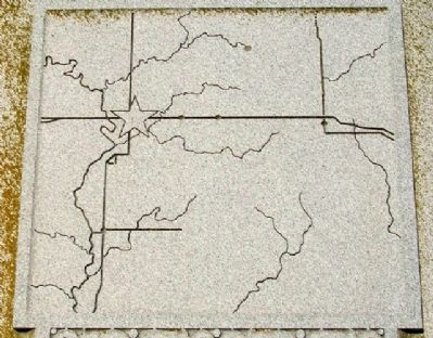 Map of Iola on Monument image. Click for full size.