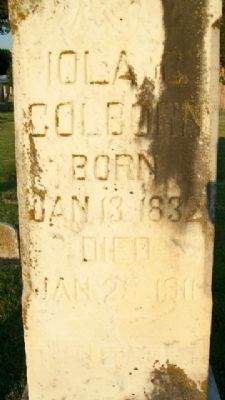 Iola Colborn Grave Marker image. Click for full size.