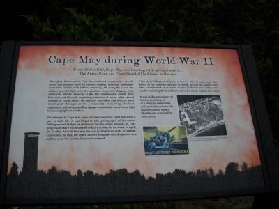 Cape May during World War II Marker image. Click for full size.