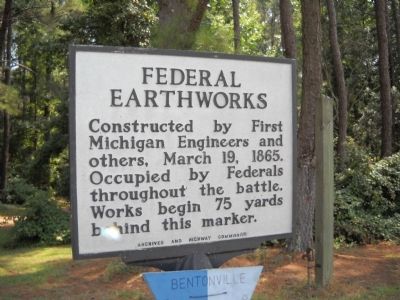 Federal Earthworks Marker image. Click for full size.