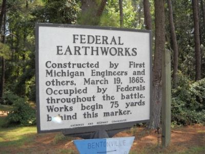 Federal Earthworks Marker image. Click for full size.