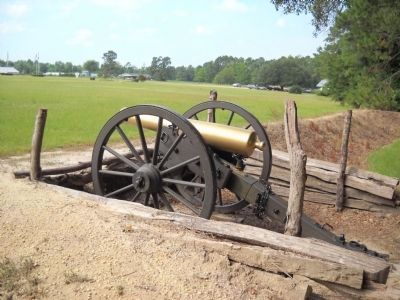 Cannon at Federal Earthworks image. Click for full size.