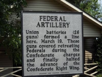 Federal Artillery Marker. Click for full size. Federal Artillery Marker image. Click for full size.