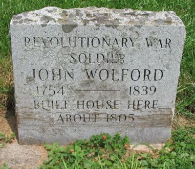 John Wolford Marker image. Click for full size.