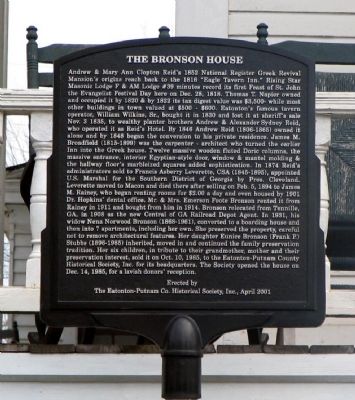 The Bronson House Marker image. Click for full size.