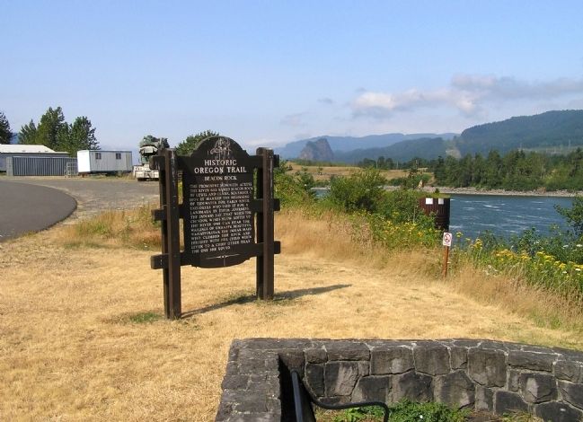 Wide view of the Beacon Rock Marker image. Click for full size.