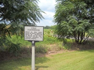 Marker on the Bentonville Battlefield image. Click for full size.