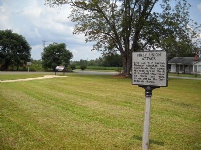 Marker on the Bentonville Battlefield image. Click for full size.