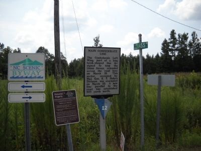 Marker on the Bentonville Battlefield image. Click for full size.
