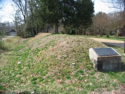 Fort Gilmer Marker and a Portion of the Earthworks image. Click for full size.