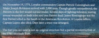 The American Revolution Comes to the South Marker. Click for full size. The American Revolution Comes to the South Marker image. Click for full size.
