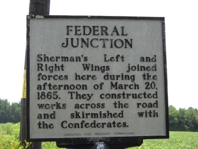 Federal Junction Marker image. Click for full size.
