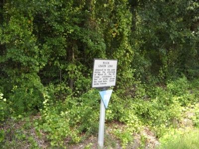 Marker on the Bentonville Battlefield. Click for full size. Marker on the Bentonville Battlefield image. Click for full size.