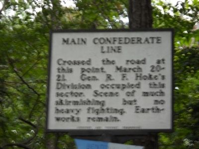 Main Confederate Line Marker image. Click for full size.