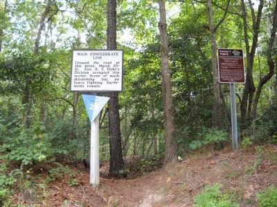 Marker on the Bentonville Battlefield image. Click for full size.