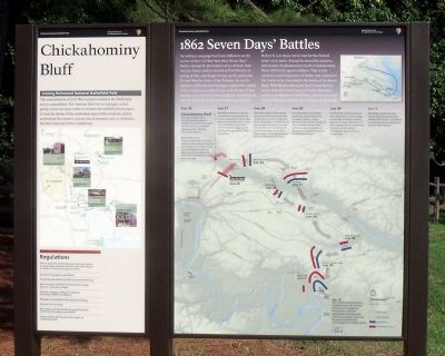 Chickahominy Bluff Marker image. Click for full size.