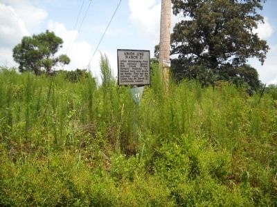 Marker on the Bentonville Battlefield. Click for full size. Marker on the Bentonville Battlefield image. Click for full size.