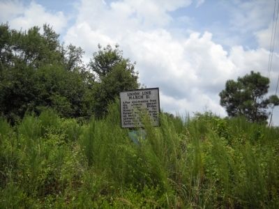 Union Line Marker on Scout Road. Click for full size. Union Line Marker on Scout Road image. Click for full size.