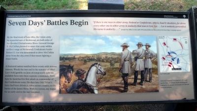 Seven Days' Battles Begin Marker image. Click for full size.