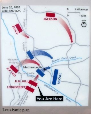 Lee's battle plan image. Click for full size.